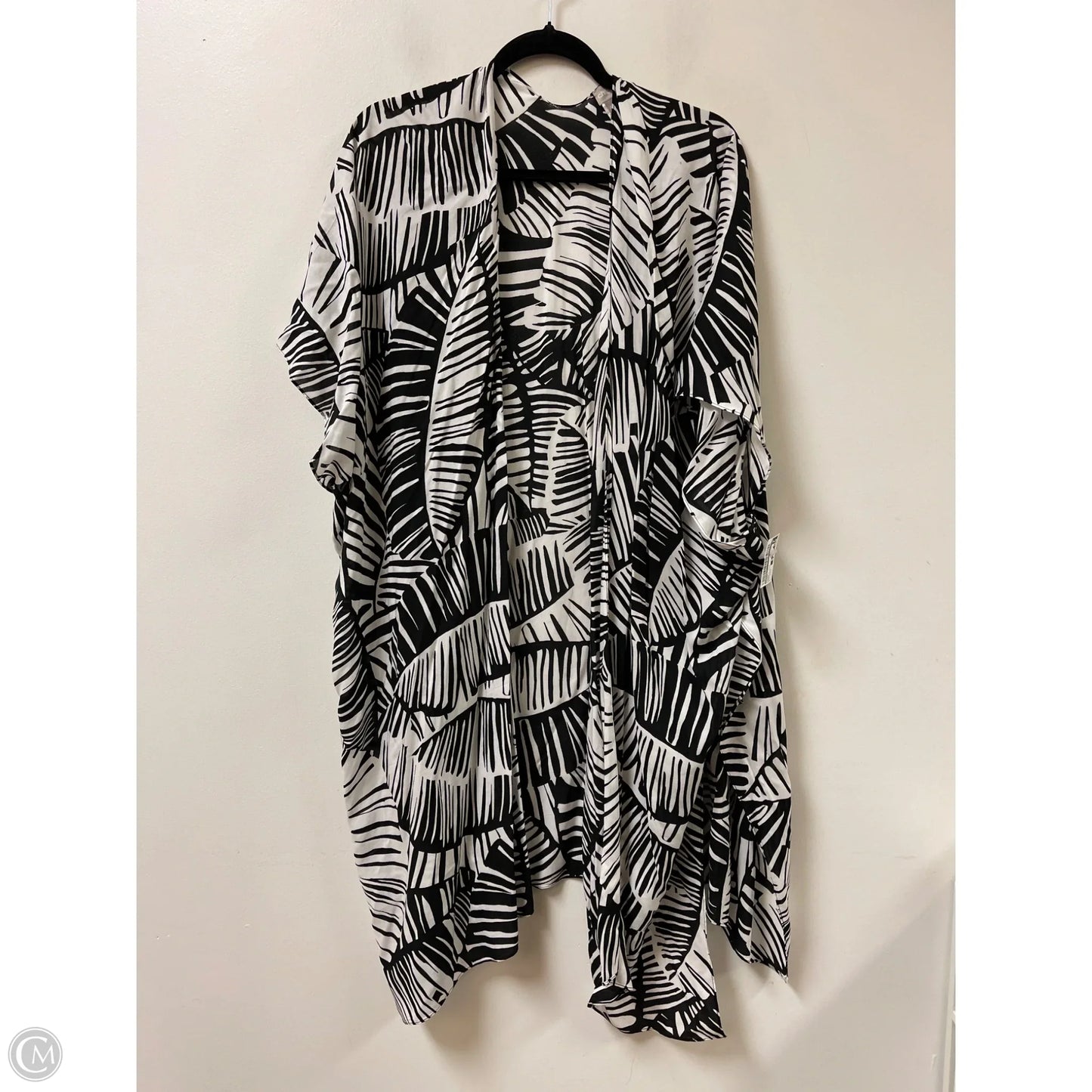 Kimono By Chicos In Black & Cream, Size: Osfm
