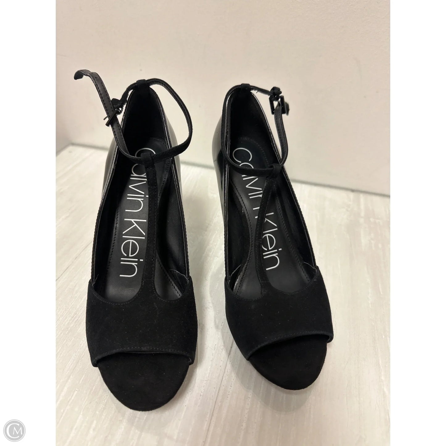Shoes Heels Stiletto By Calvin Klein In Black, Size: 7.5
