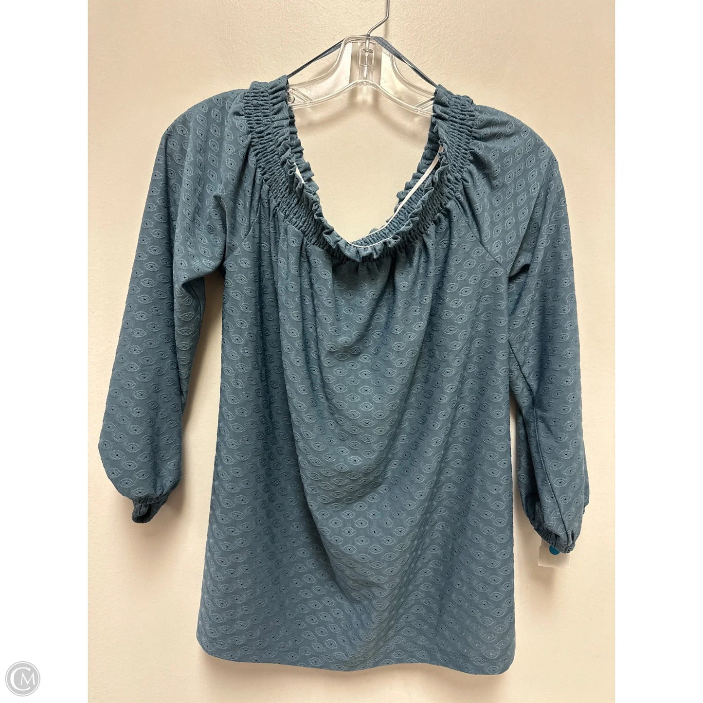 Top Long Sleeve By Michael By Michael Kors In Blue, Size: S