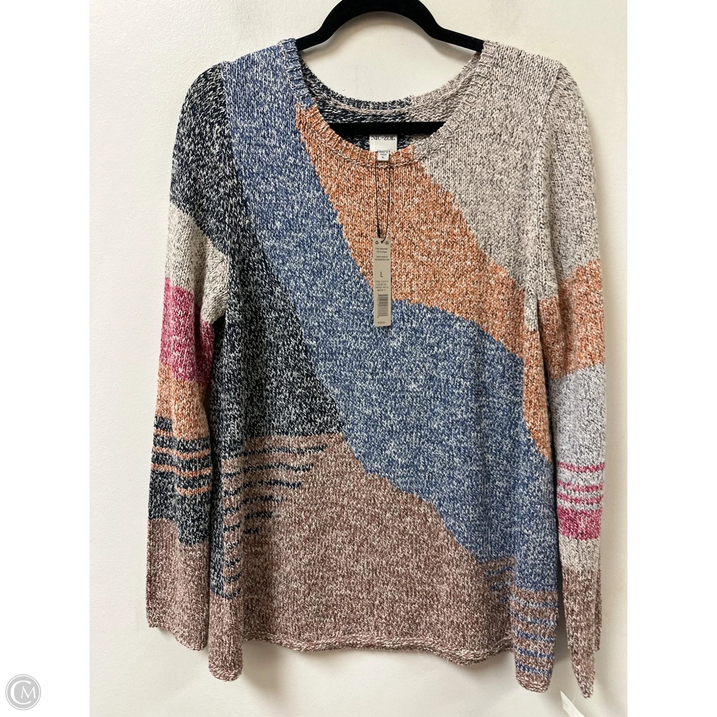 Sweater By Nic + Zoe In Multi-colored, Size: L