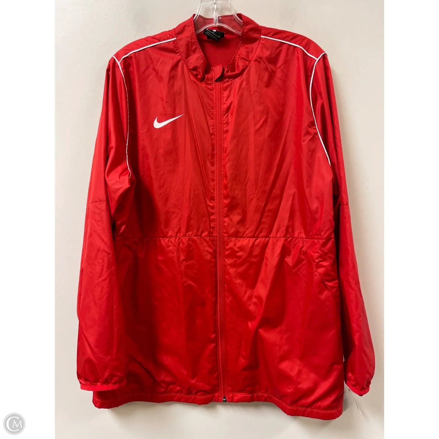Athletic Jacket By Nike In Red, Size: Xl