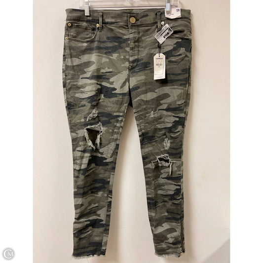 Jeans Skinny By Express In Camouflage Print, Size: 12