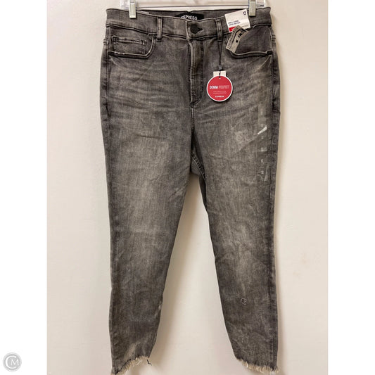 Jeans Skinny By Express In Grey, Size: 12