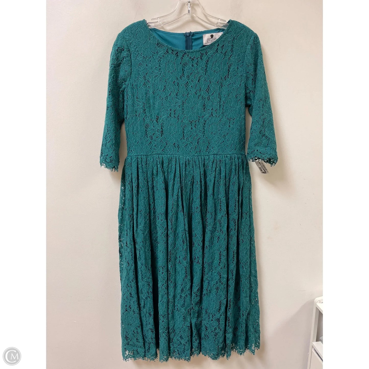 Dress Party Midi By Clothes Mentor In Teal, Size: L