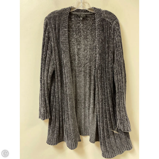 Sweater Cardigan By Signature Studio In Grey, Size: 1x