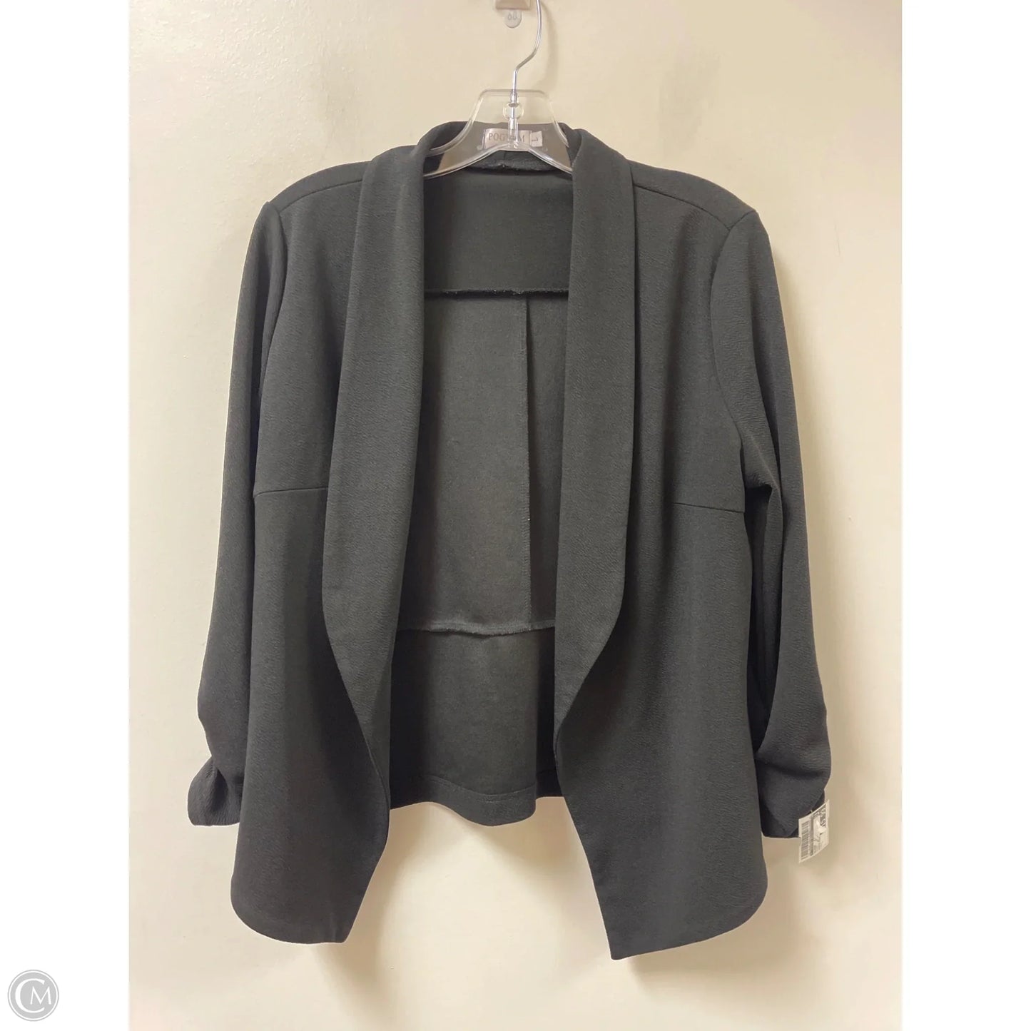 Blazer By Clothes Mentor In Black, Size: L