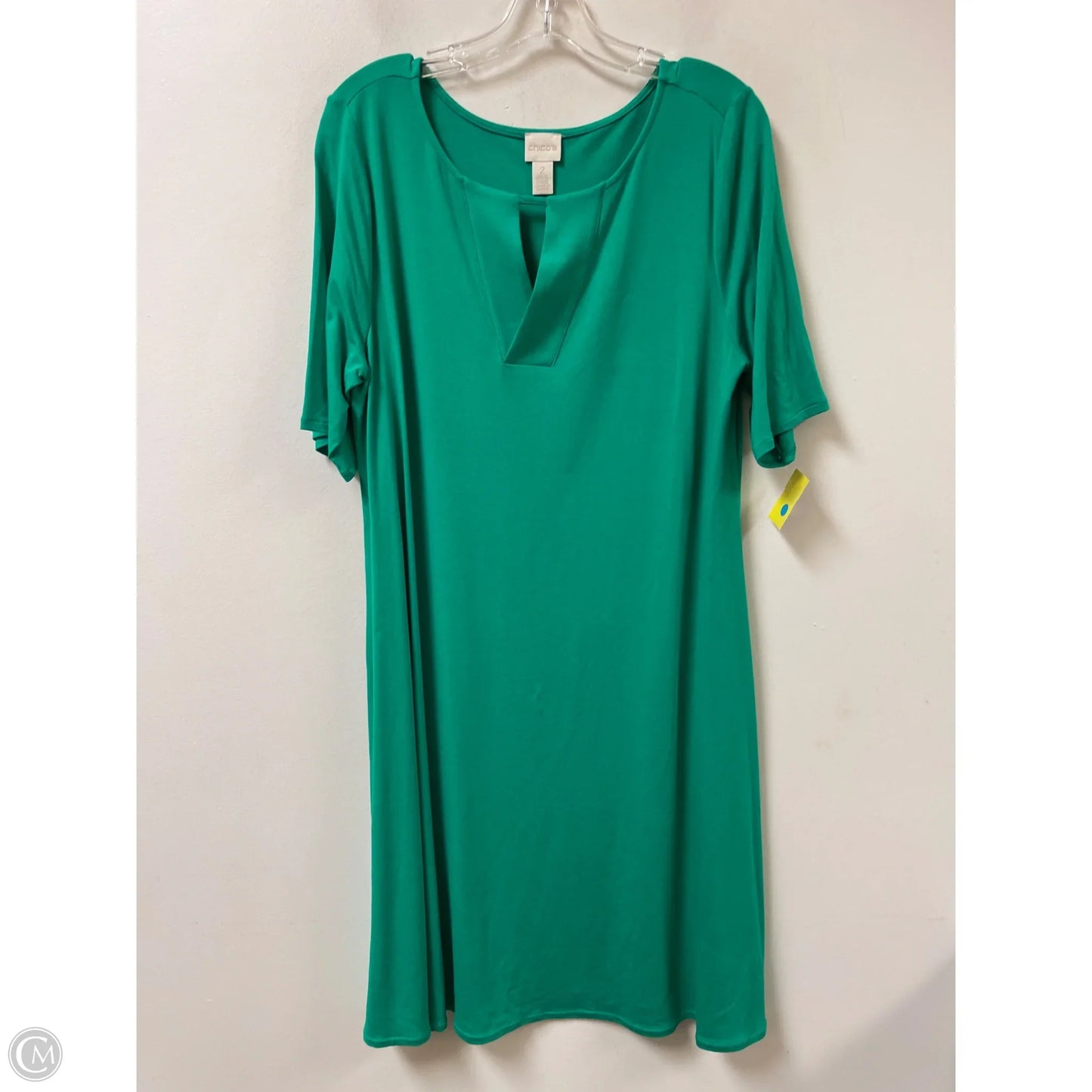 Dress Casual Midi By Chicos In Green, Size: L