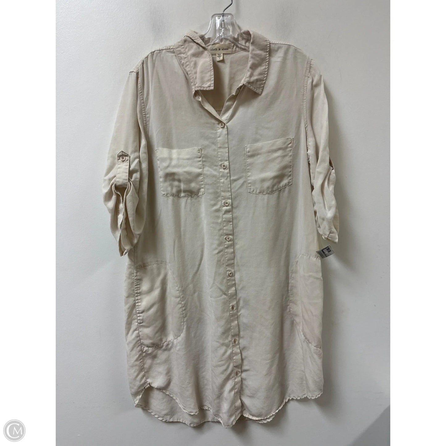 Dress Casual Short By Cloth & Stone In Cream, Size: L