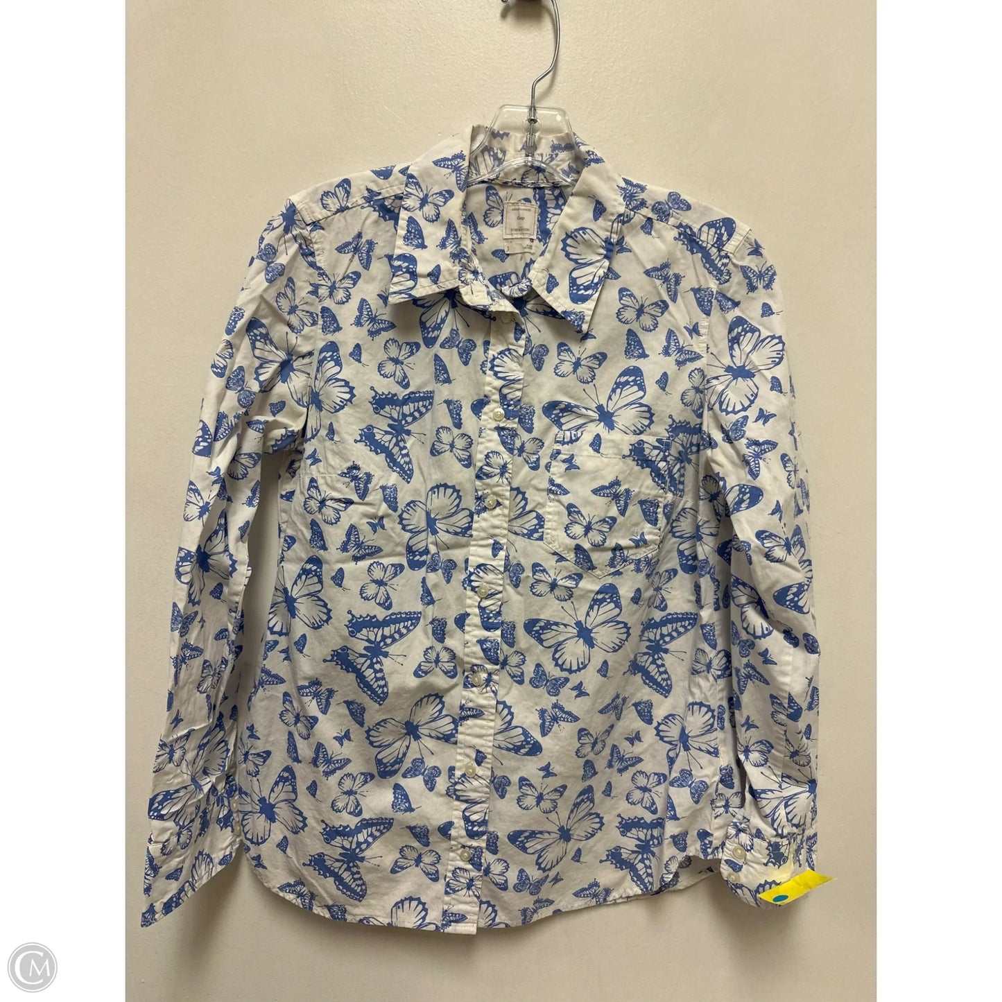 Top Long Sleeve By Gap In Blue, Size: S