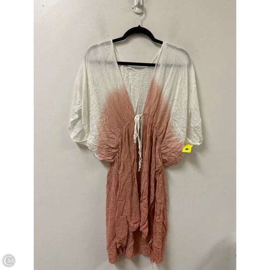 Kimono By Anthropologie In Pink & White, Size: Osfm
