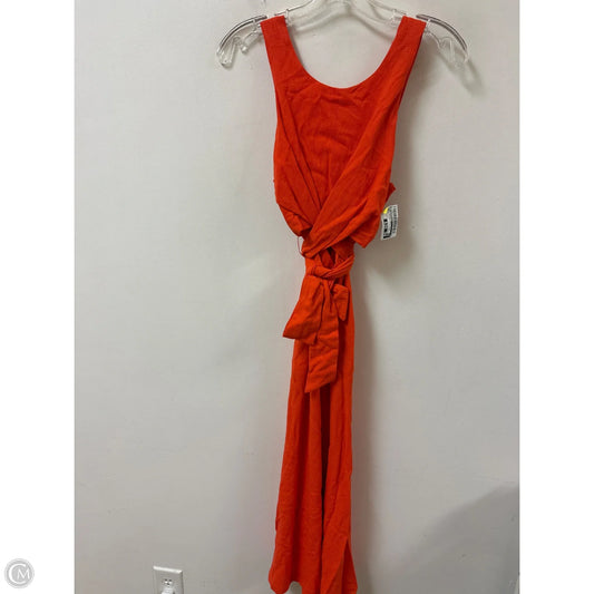 Dress Casual Maxi By Anthropologie In Orange, Size: Xs