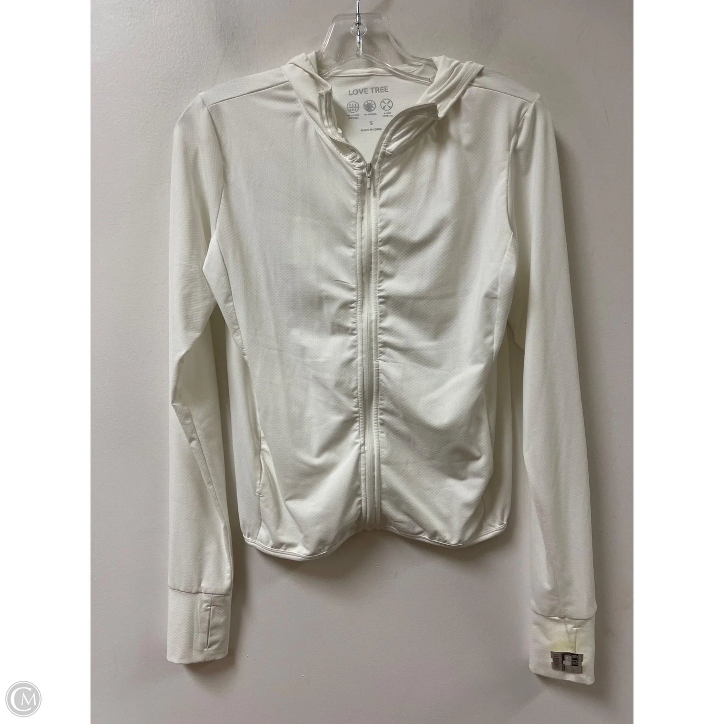 Athletic Jacket By Love Tree In White, Size: S