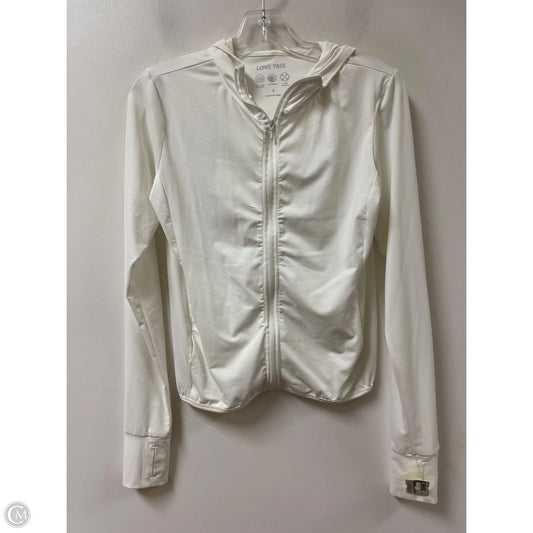 Athletic Jacket By Love Tree In White, Size: S