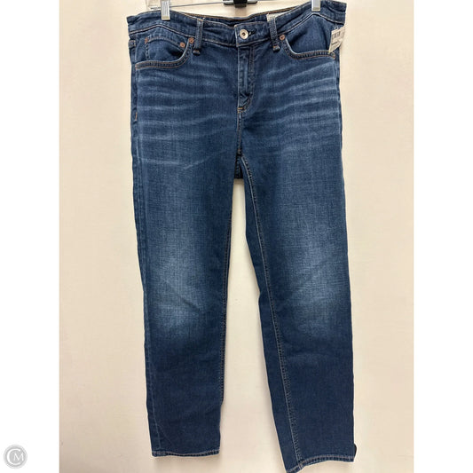 Jeans Boot Cut By Rag And Bone In Blue Denim, Size: 8