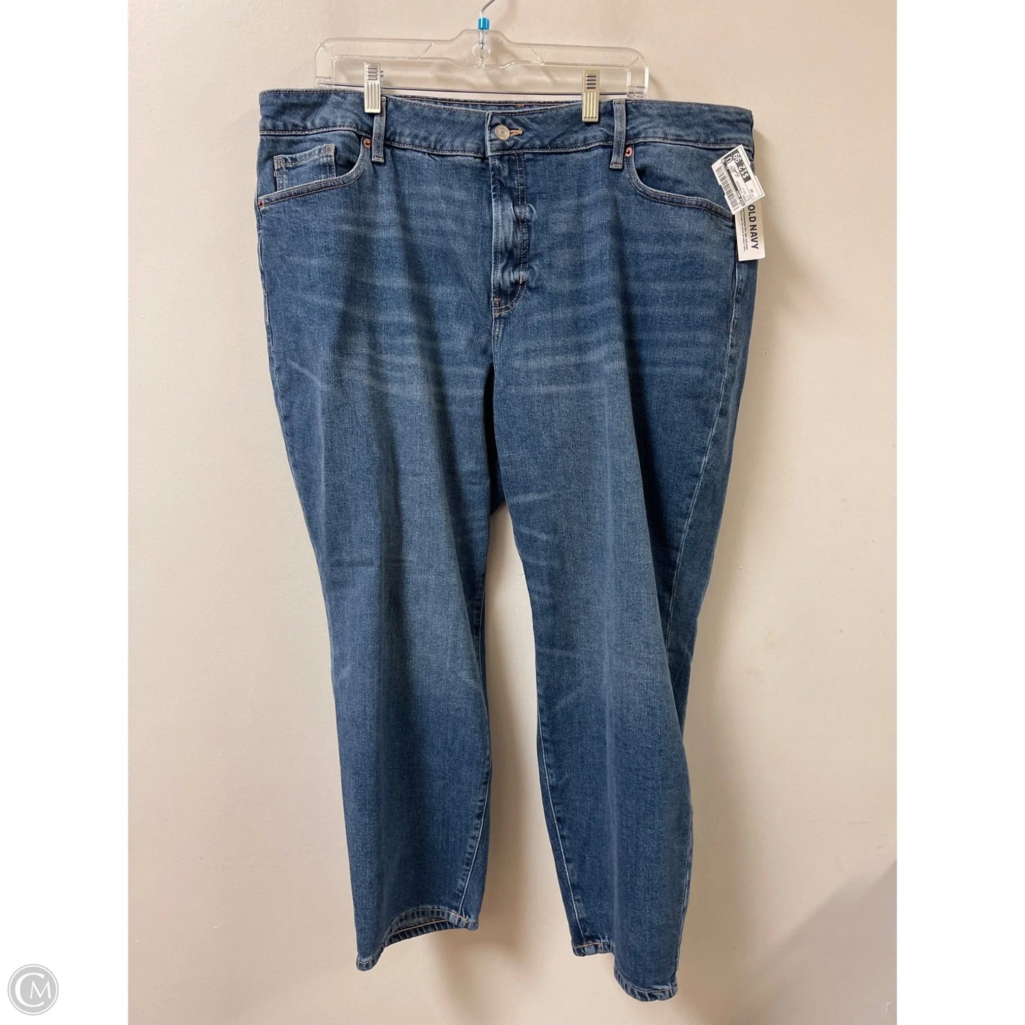 Jeans Straight By Old Navy In Blue Denim, Size: 20