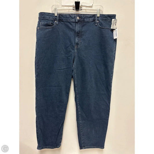 Jeans Straight By Old Navy In Blue Denim, Size: 20