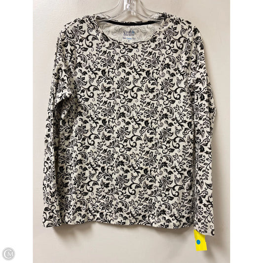 Top Long Sleeve By Croft And Barrow In Cream, Size: M