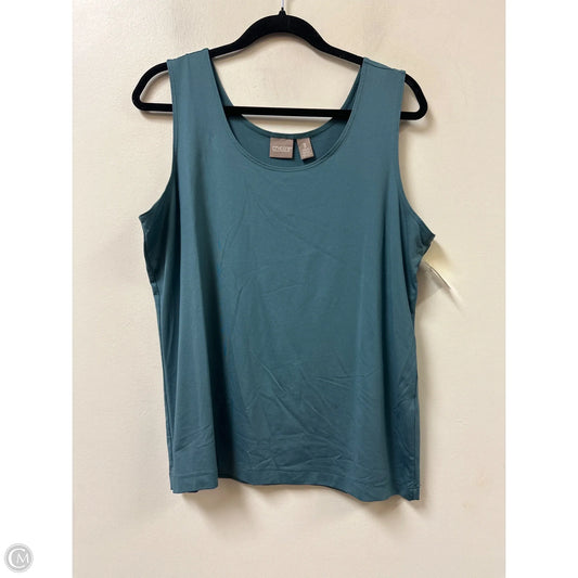 Tank Top By Chicos In Teal, Size: Xl
