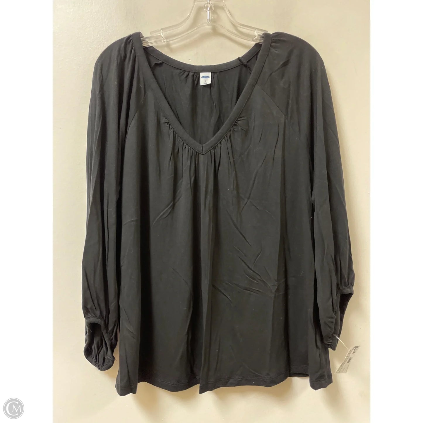 Top Long Sleeve By Old Navy In Black, Size: L