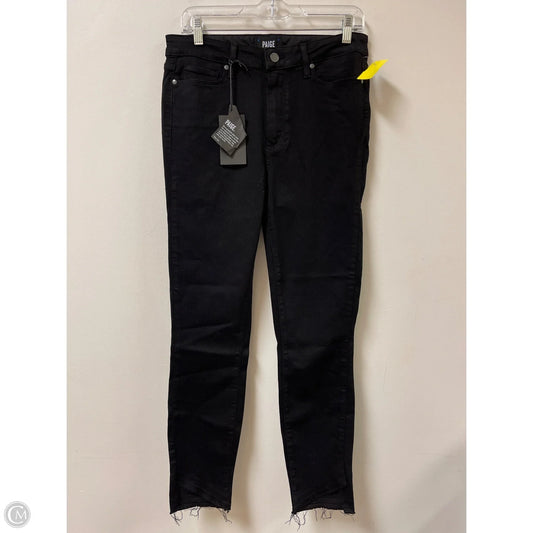 Jeans Skinny By Paige In Black, Size: 10