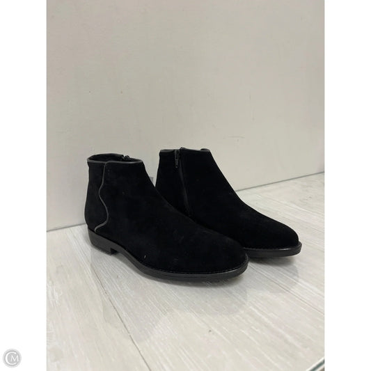 Boots Ankle Flats By Clothes Mentor In Black, Size: 6.5