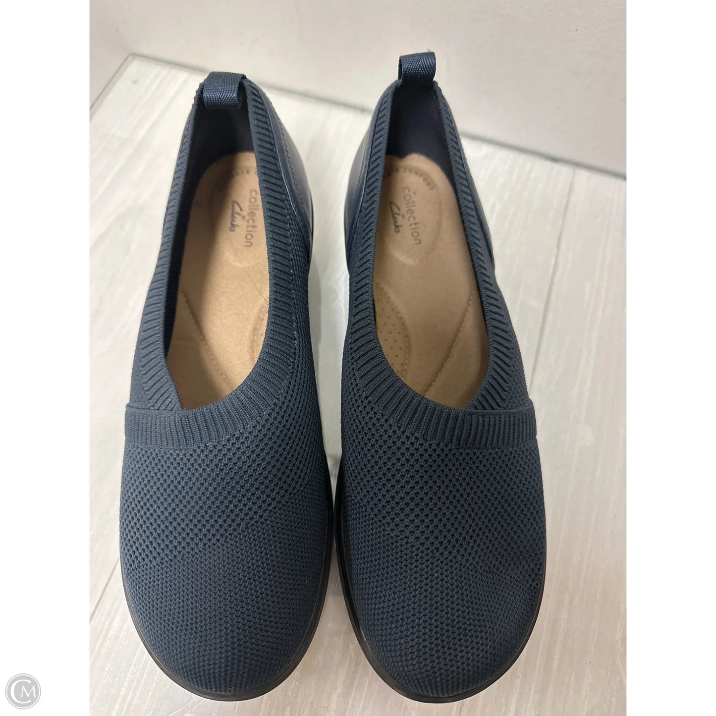 Shoes Flats By Clarks In Blue, Size: 9
