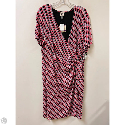 Dress Casual Short By Anne Klein In Pink, Size: 2x