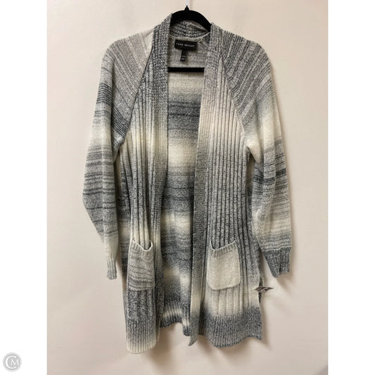 Sweater Cardigan By Lane Bryant In Grey, Size: 1x