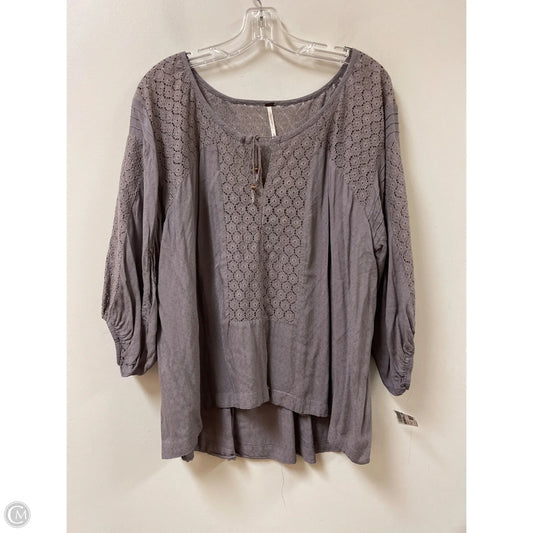 Top Long Sleeve By Free People In Green, Size: S
