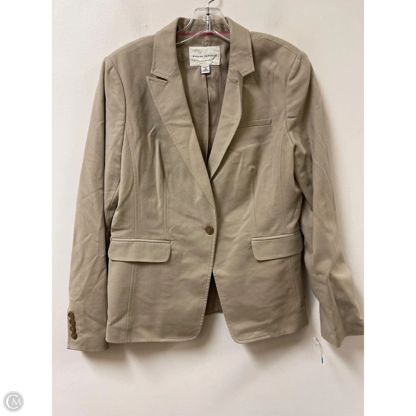 Blazer By Banana Republic In Tan, Size: L