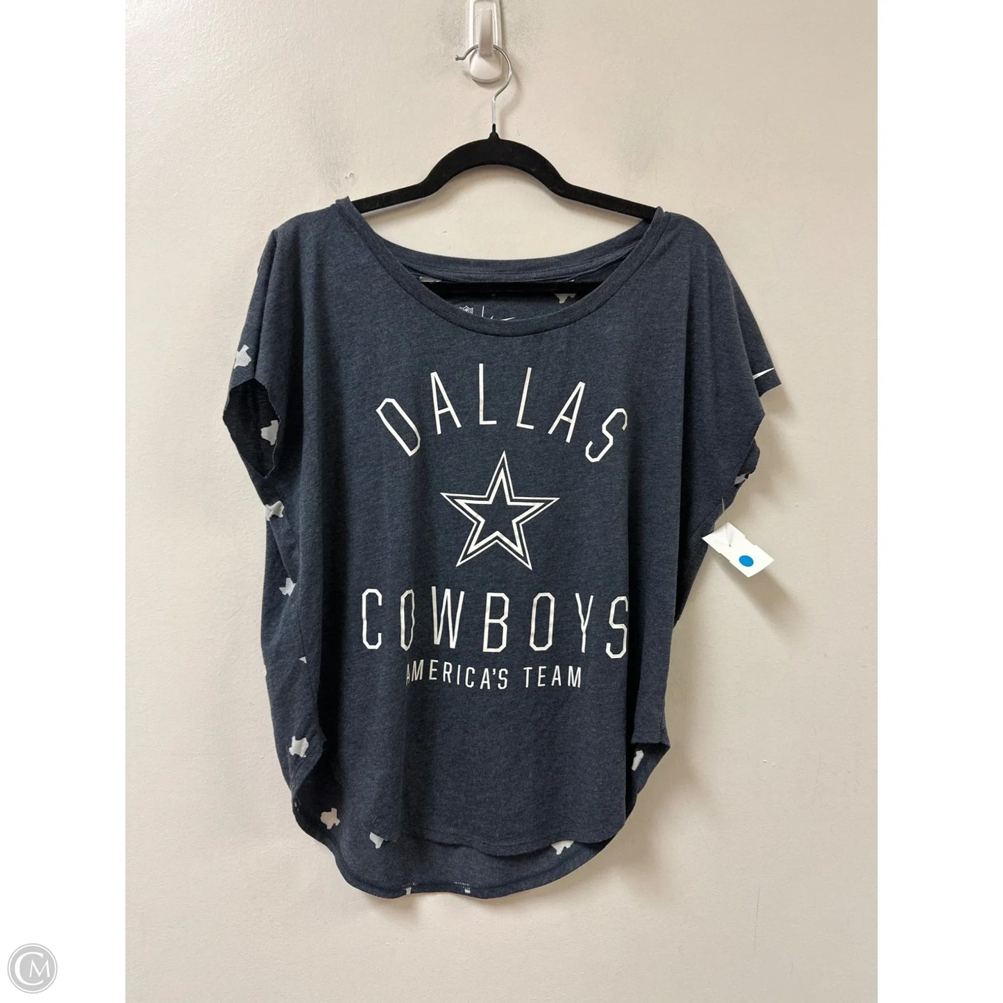 Top Short Sleeve By Nfl In Blue, Size: S