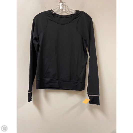 Athletic Top Long Sleeve Crewneck By Lululemon In Black, Size: S