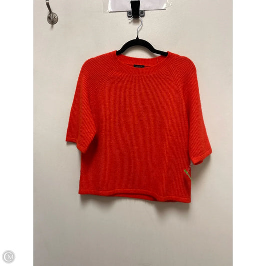 Sweater Short Sleeve By Ann Taylor In Orange, Size: S