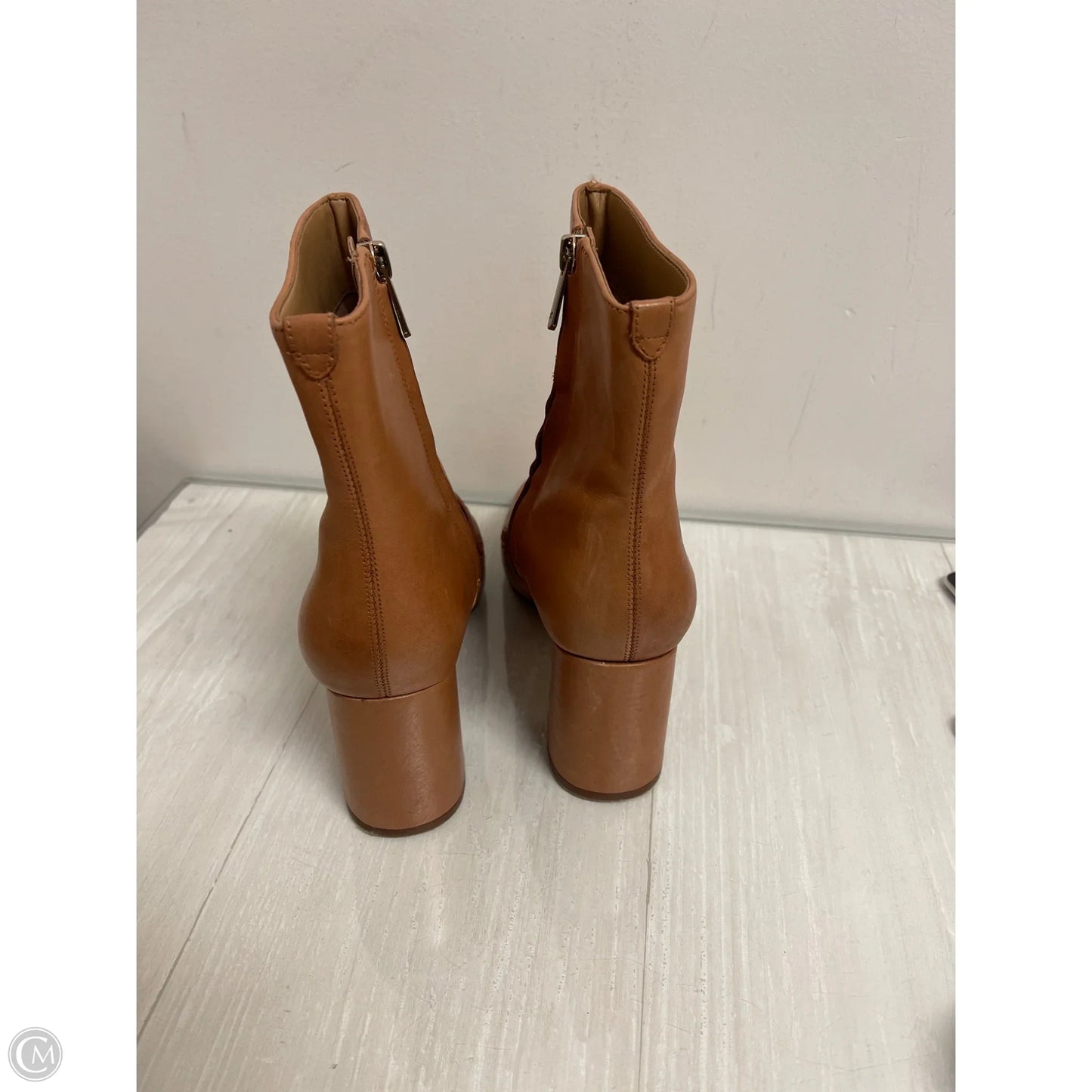 Boots Ankle Heels By Sam Edelman In Brown, Size: 8.5