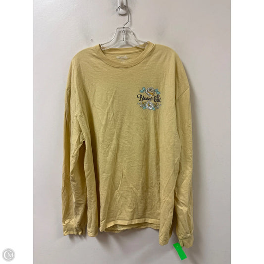 Top Long Sleeve By Clothes Mentor In Yellow, Size: 2x
