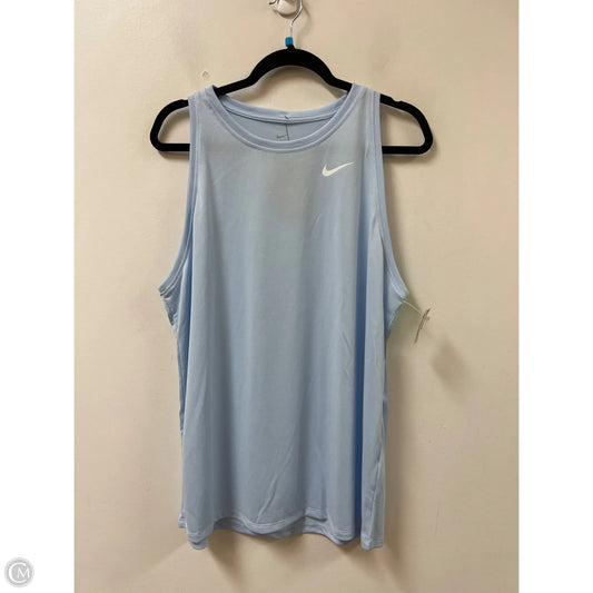 Athletic Tank Top By Nike In Blue, Size: Xl