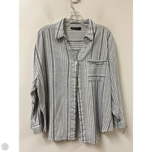 Top Long Sleeve By Clothes Mentor In Cream, Size: Xl