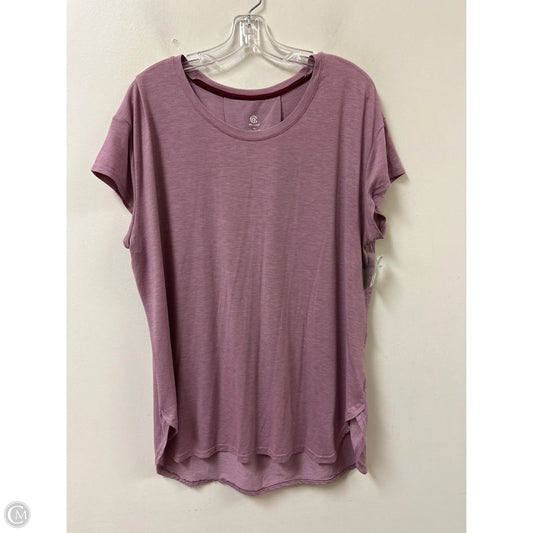 Athletic Top Short Sleeve By Champion In Pink, Size: 2x