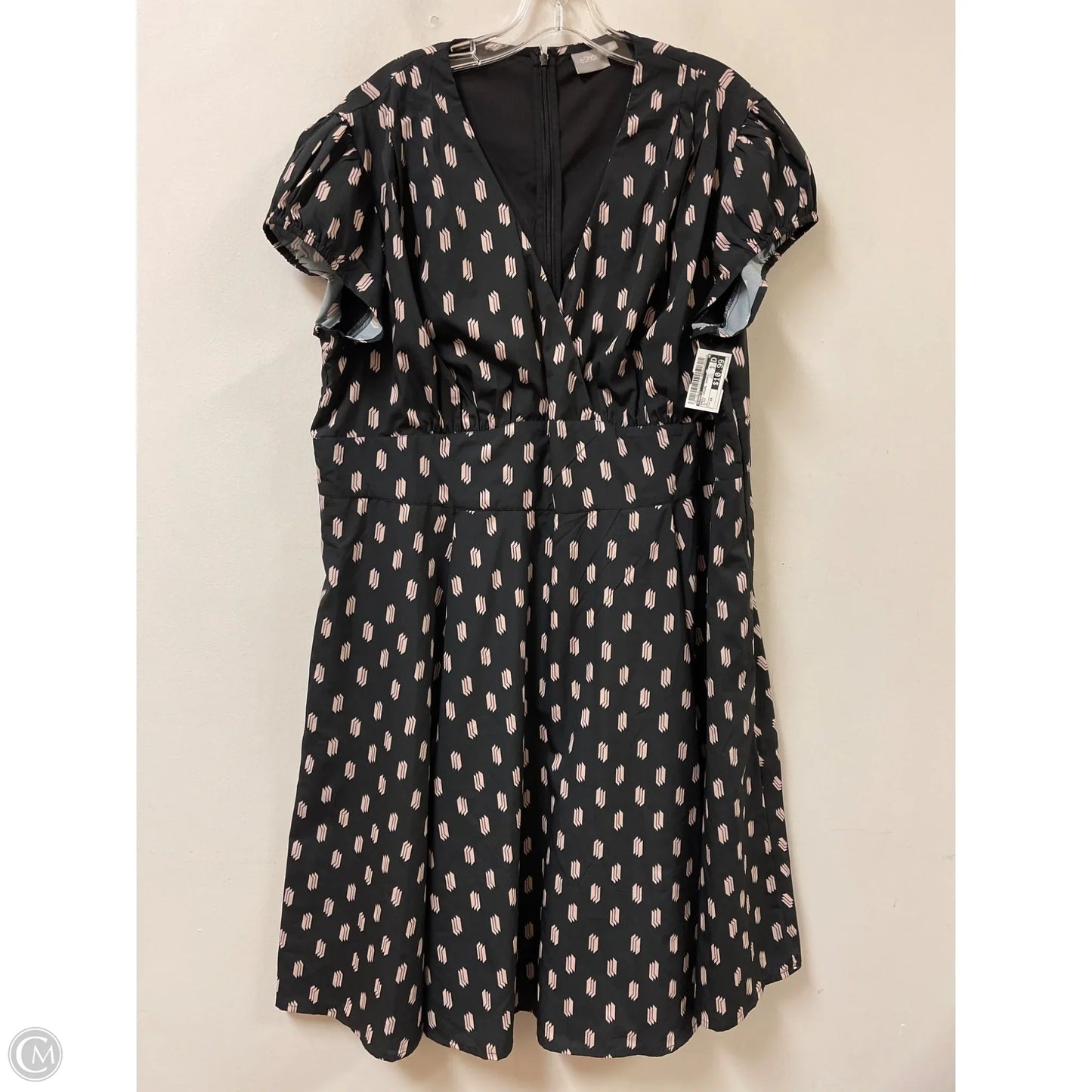 Dress Casual Short By Eshakti In Black, Size: 3x