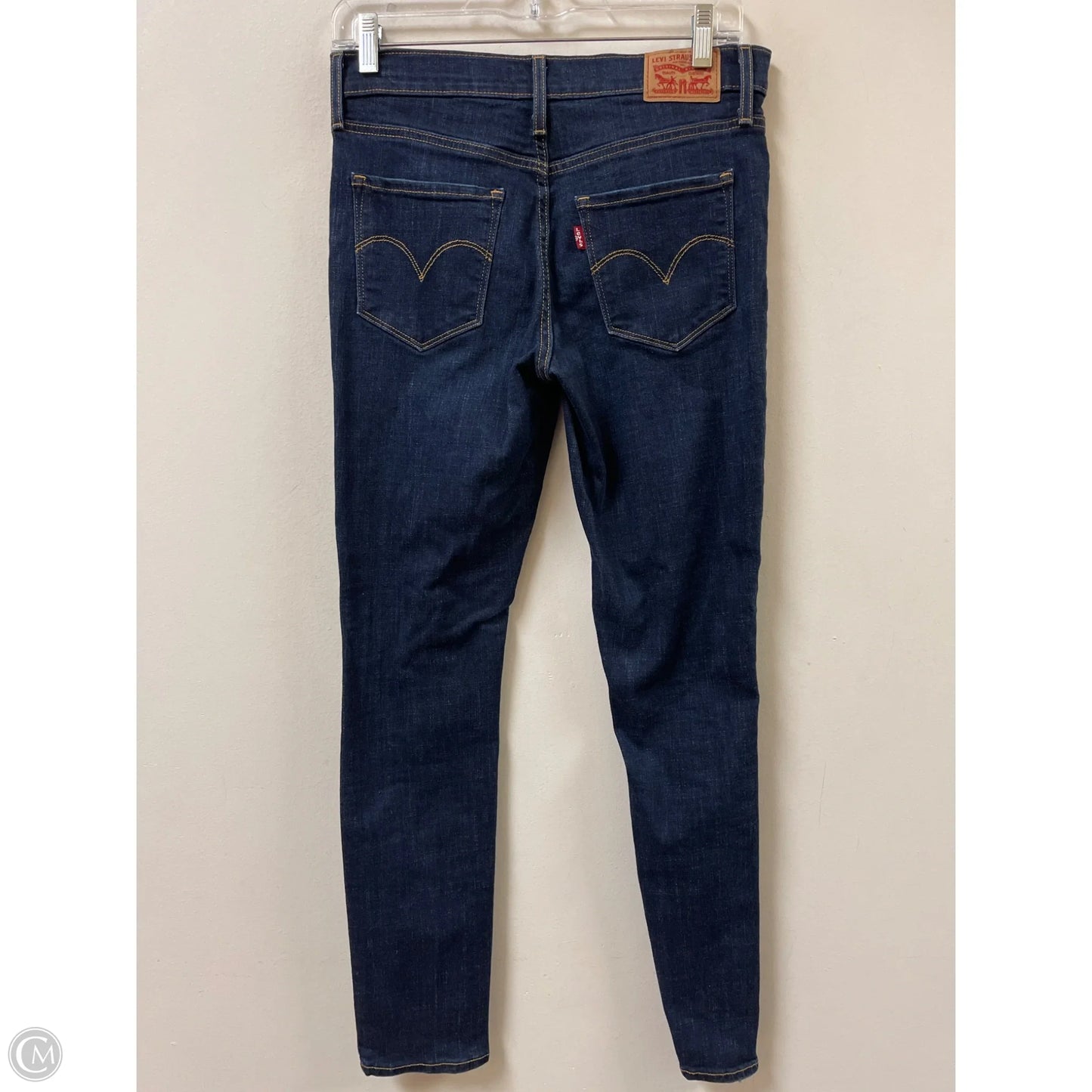 Jeans Skinny By Levis In Blue Denim, Size: 4
