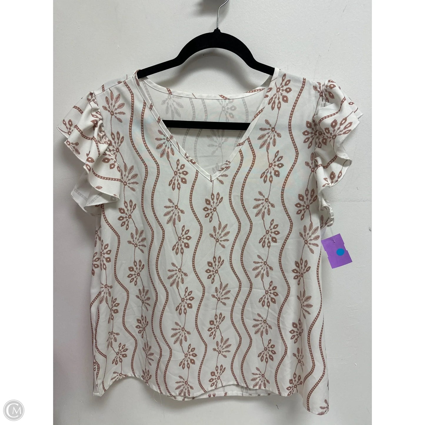 Top Sleeveless By Shein In White, Size: L