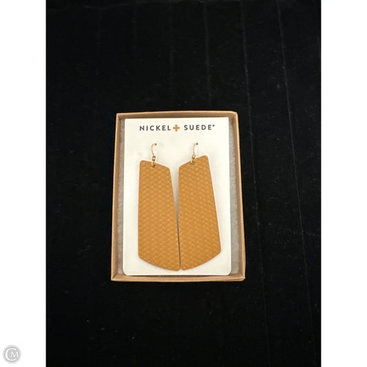 Earrings Dangle/drop By Nickel & Suede