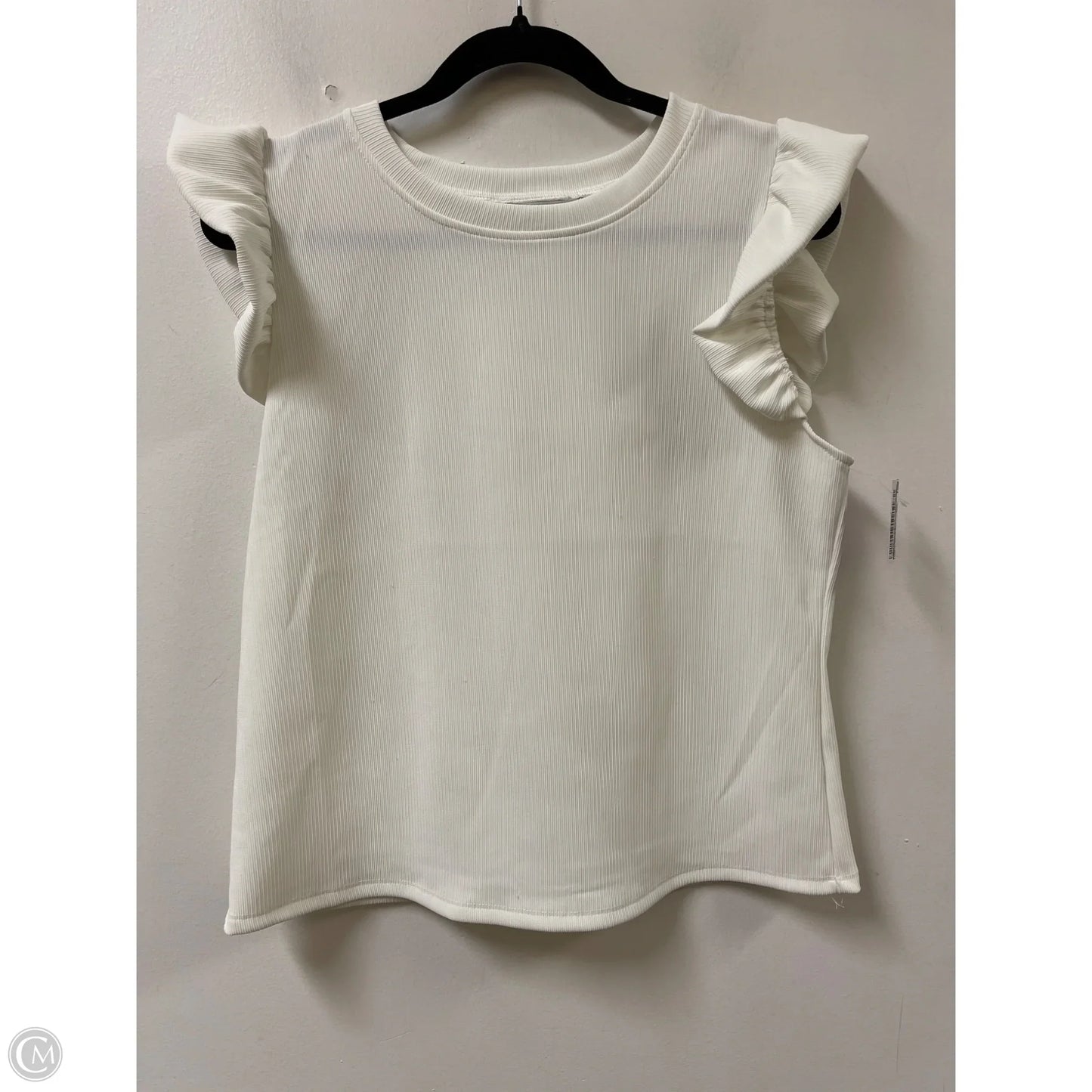 Top Sleeveless By Clothes Mentor In White, Size: L