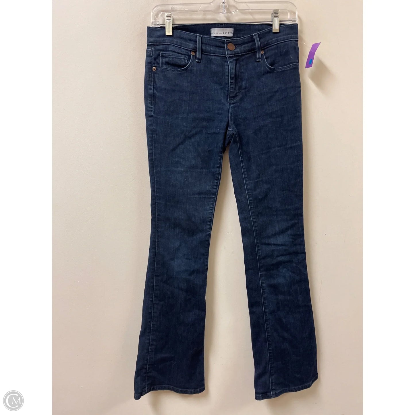 Jeans Boot Cut By Loft In Blue Denim, Size: 4