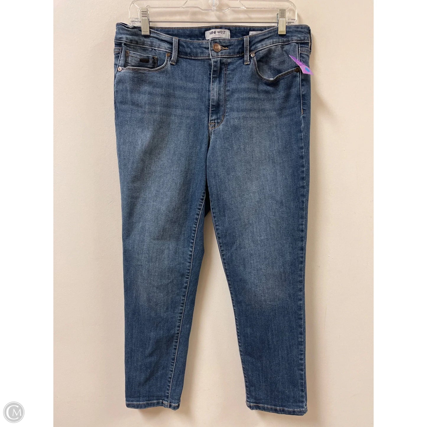 Jeans Skinny By Nine West In Blue Denim, Size: 10
