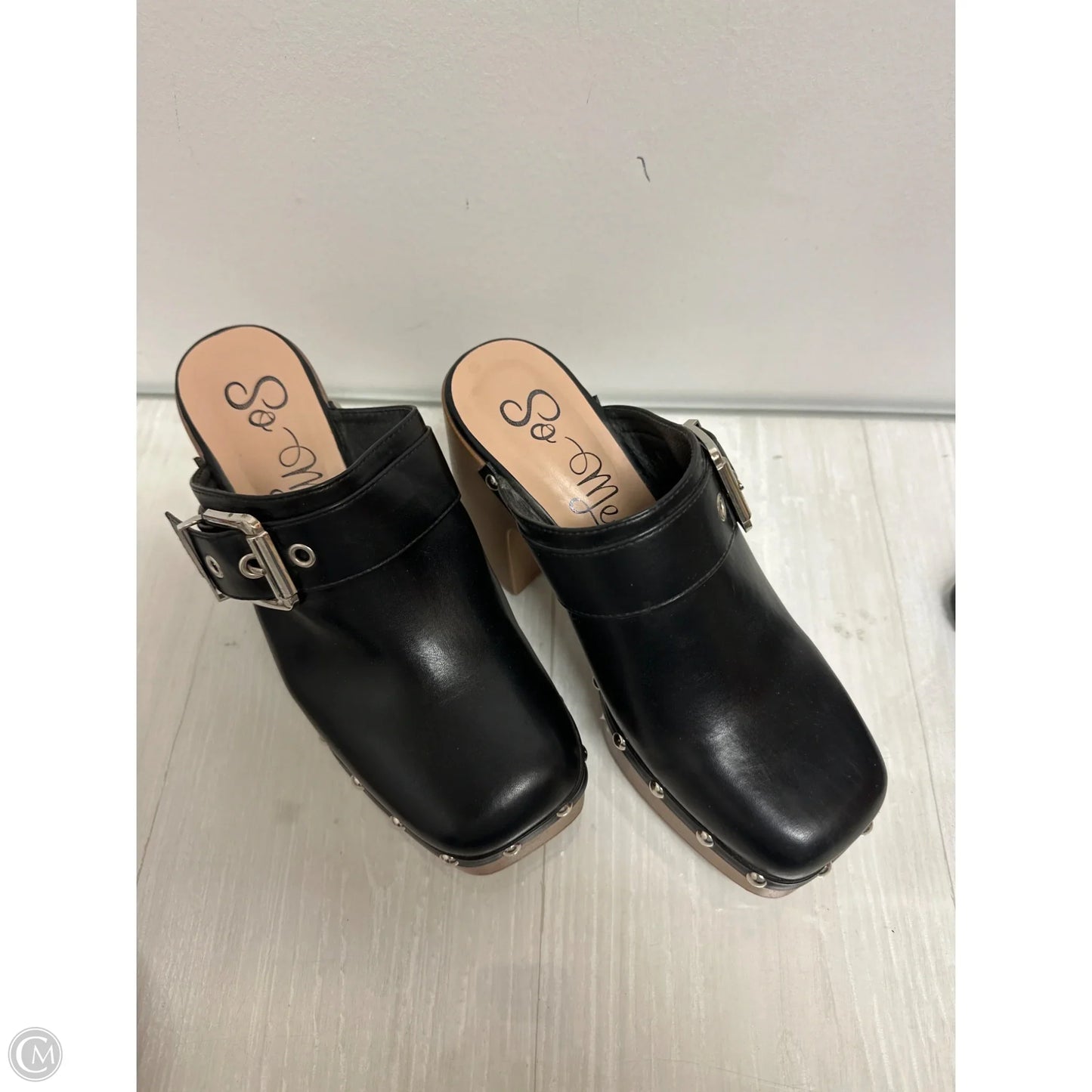 Shoes Heels Block By Clothes Mentor In Black, Size: 8