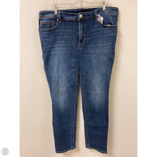 Jeans Skinny By Seven 7 In Blue Denim, Size: 18