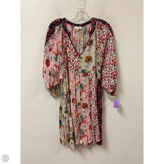 Tunic Short Sleeve By Umgee In Multi-colored, Size: L
