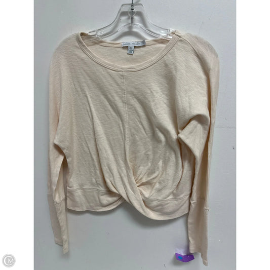 Top Long Sleeve By Threads 4 Thought In Cream, Size: S