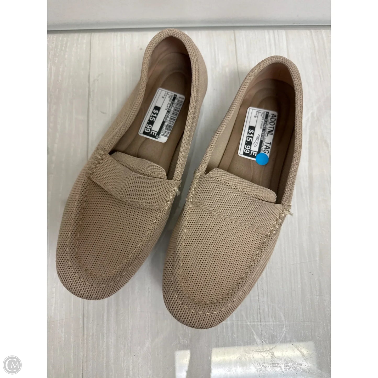 Shoes Flats By Clothes Mentor In Tan, Size: 9